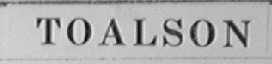 TOALSON