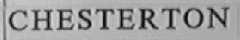 CHESTERTON