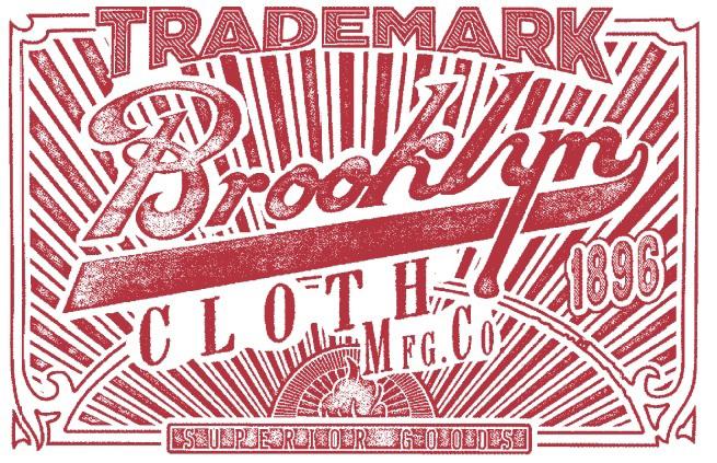 TRADEMARK BROOKLYN CLOTH MFG.CO 1896