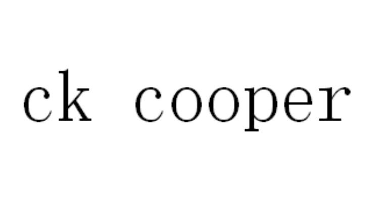 CK COOPER