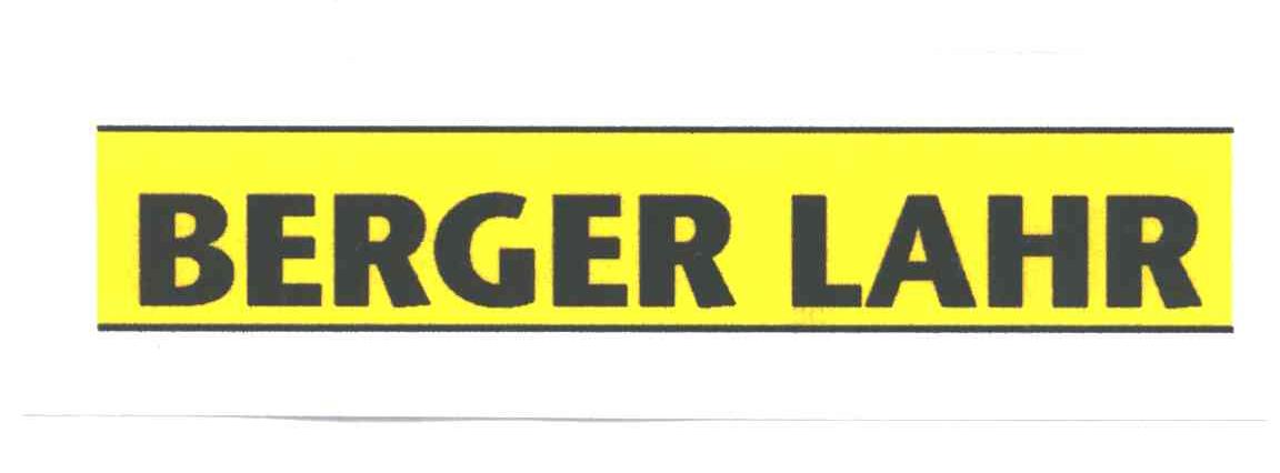 BERGER LAHR