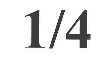 1/4