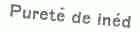 PURETE DE INED