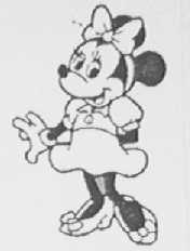 DRAWING OF MINNIE MOUSE