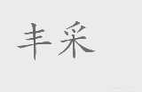丰采