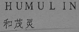 HUMULIN  和茂灵