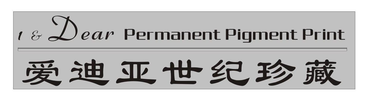 爱迪亚世纪珍藏 I DEAR PERMANENT PIGMENT PRINT