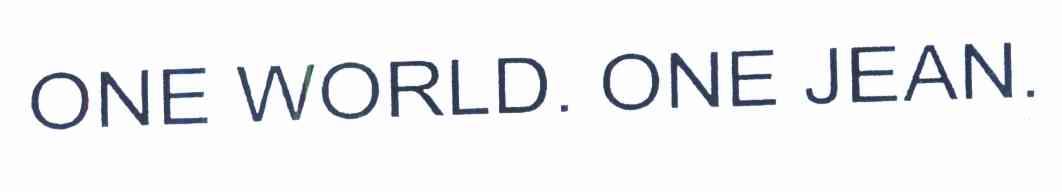 ONE WORLD ONE JEAN
