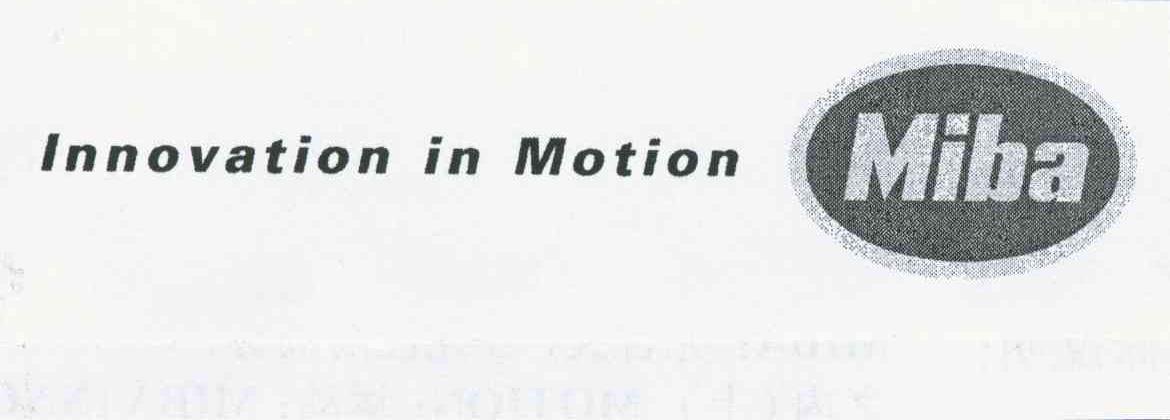INNOVATION IN MOTION MIBA