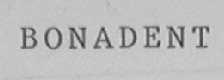 BONADENT