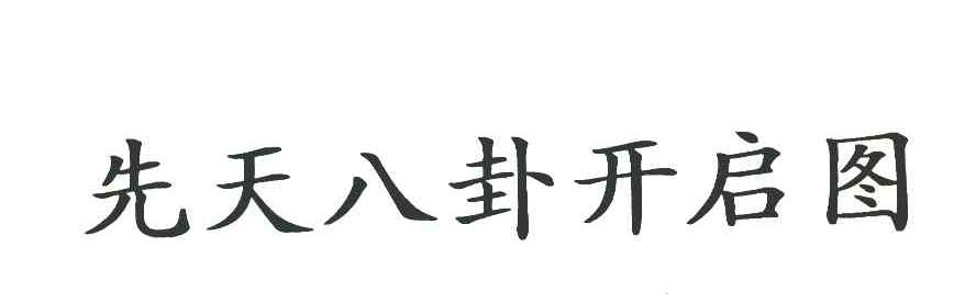 先天八卦开启图