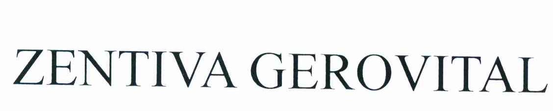 ZENTIVA GEROVITAL