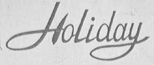 HOLIDAY