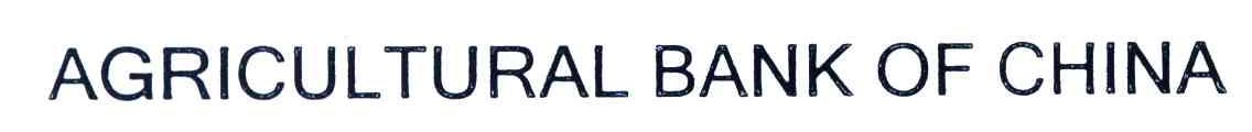AGRICULTURAL BANK OF CHINA