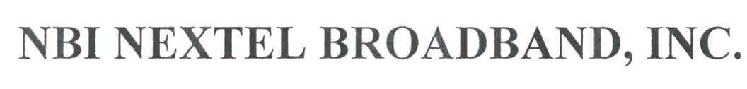 NBI NEXTEL BROADBAND，INC