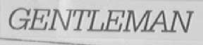 GENTEMAN