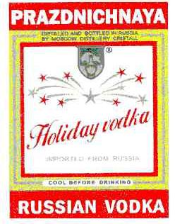 PRAZDNICHNAYA;HOLIDAY VODKA