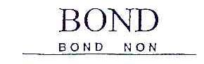 BOND;BOND NON