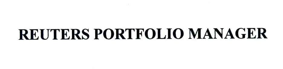 REUTERS PORTFOLIO MANAGER