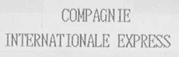 COMPAGNIE INTERNATIONALE EXPRESS