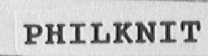 PHILKNIT