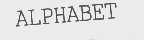 ALPHABET