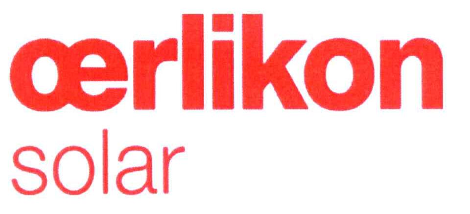 OERLIKON SOLAR