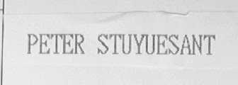 PETER STUYUESANT
