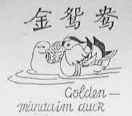 金鸳鸯  GOLDEN-MANDARIN DUCK