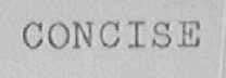 CONCISE