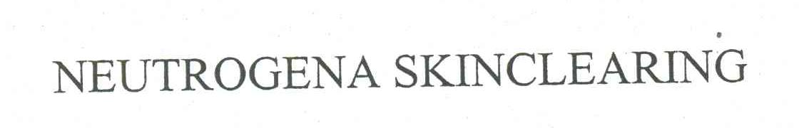 NEUTROGENA SKINCLEARING