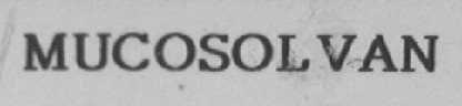 MUCOSOLVAN