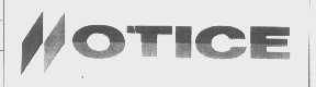 OTICE