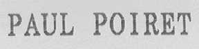 PAUL POIRET