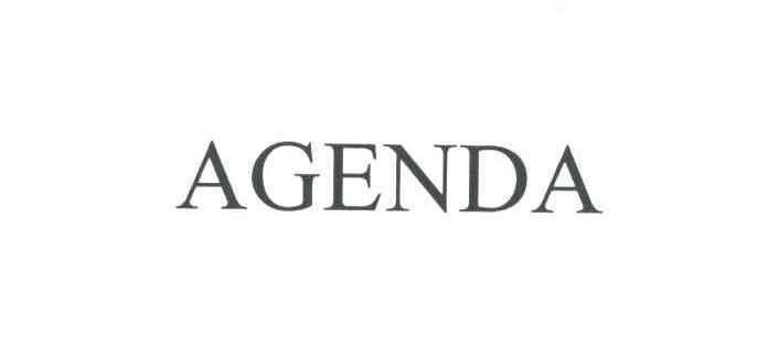 AGENDA