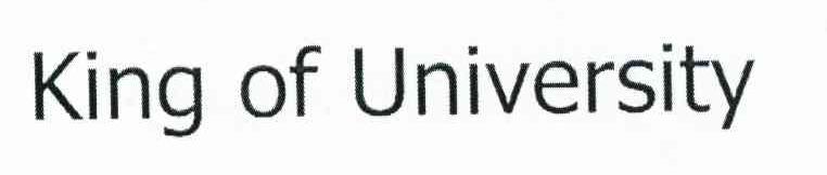 KING OF UNIVERSITY