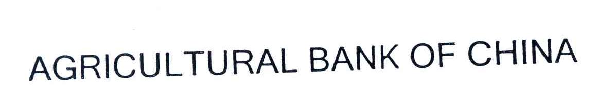 AGRICULTURAL BANK OF CHINA