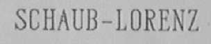SCHAUB-LORENZ