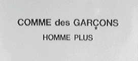 COMME DES GARCONS HOMME PLUS