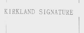 KIRKLAND SIGNATURE
