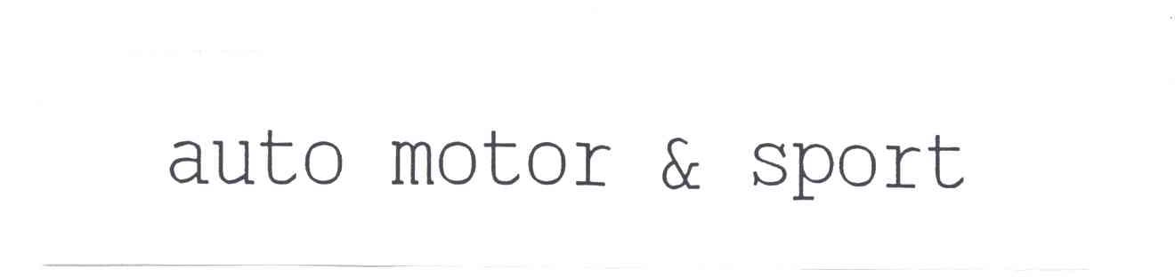 AUTO MOTOR SPORT
