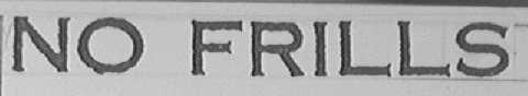 NO FRILLS