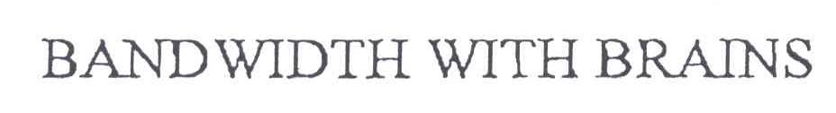 BANDWIDTH WITH BRAINS