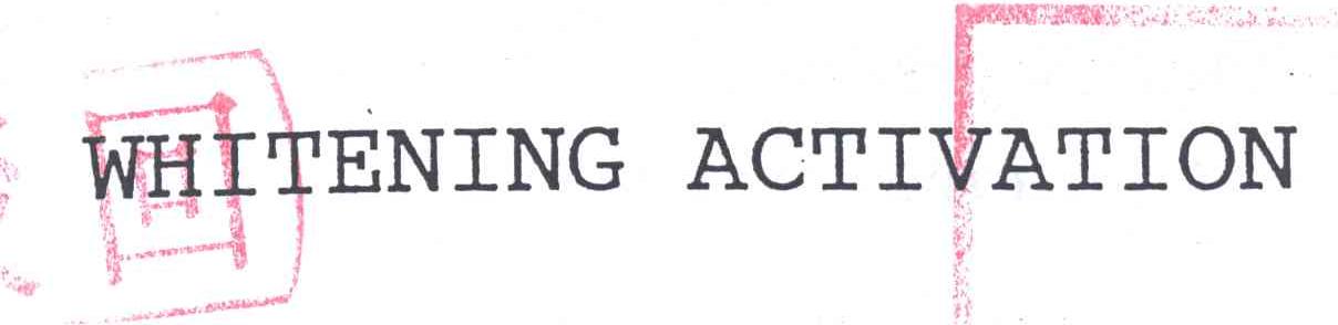 WHITENING ACTIVATION