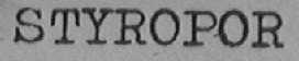 STYROPOR