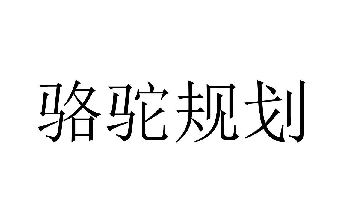 骆驼规划