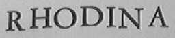 RHODINA