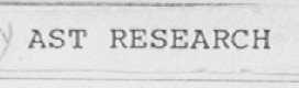 AST RESEARCH