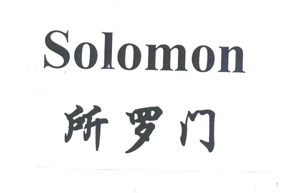 所罗门；SOLOMON