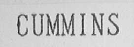 CUMMINS